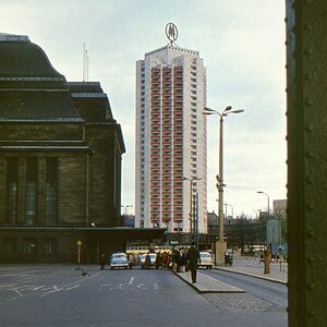 DDR Bilder ca1974 003 f: Leipzig Hauptbahnhof, ca. 1970