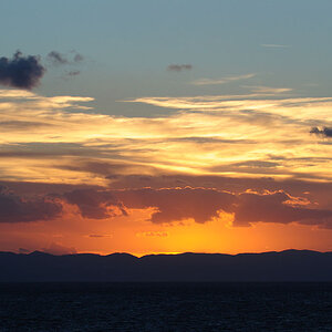Sonnenuntergang ueber Zakynthos 5
