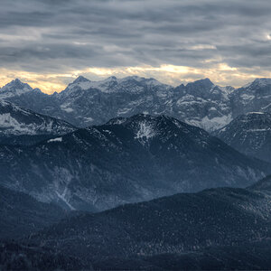 Brauneck Blick ins Karwendel