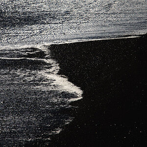 Wasser Schwarzer Strand