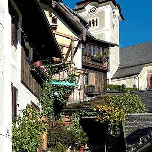 2131021 71K 0632 Häuser Hallstatt 1080