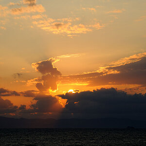 Sonnenuntergang ueber Zakynthos 4