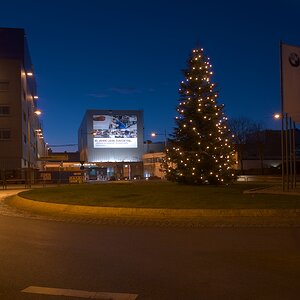 BMW Werk Dingolfing zur Weihnachtszeit