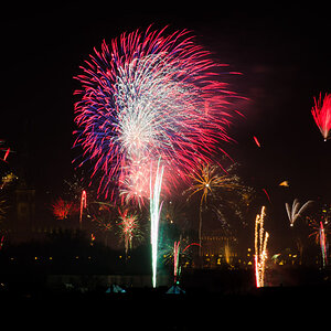 Feuerwerk über Hamburg
