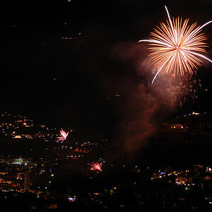 Feuerwerk über Meran