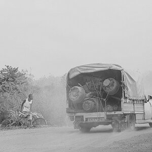 Schwerlasttransportafrikanisch