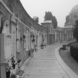Cimetero di San Michele am Abend