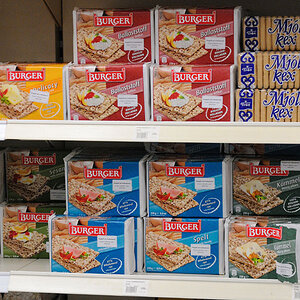 Ostdeutsche Erfolgsprodukte im Supermarket in Hvolsvöllur