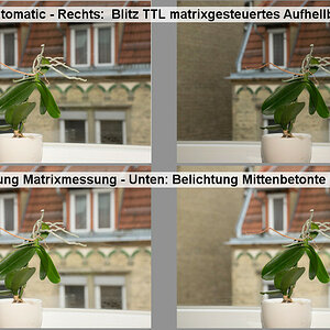 00   Vergleich der wichtigsten Einstellungen