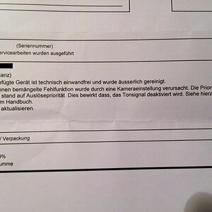 Nikon Rückmeldung