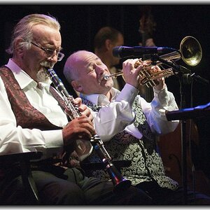 Mr. Acker Bilk und Enrico Tomasso, August 2012 Berlin-Köpenick