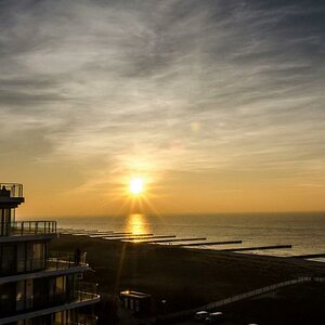 Abendstimmung - der Blick aus dem 5. Stock