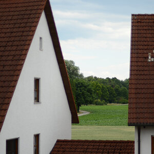 Übersicht (Nokton 58/1.4 @ f/1.4),
Fokus auf unendlich / den Bäumen