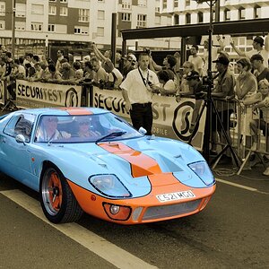 Ford GT40, bei der Fahrerparade in Le Mans