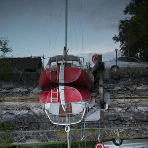 irland
surreal
spiegelung
schiff