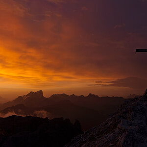 Sonnenaufgang auf der Cima Scalieret