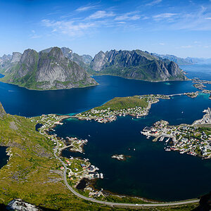 Blick vom Reinebringen auf Reine