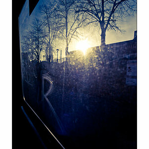 Stadtbahnfahrt Blick aus dem Fenster