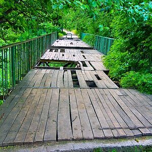 brücke im rayon botanika