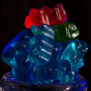 Gummiblau