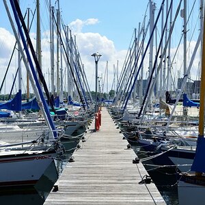 Sportboote in Heiligenhafen