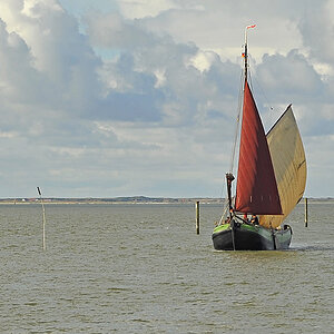 Tjalk vor Neuharlingersiel 7002967Ax