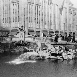 Tritonenbrunnen Düsseldorf 1953