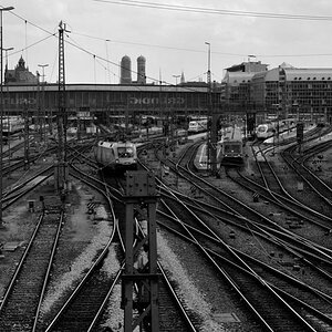 Blick auf den Hbf MUC