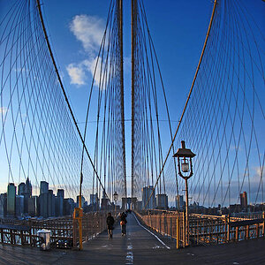 bruecken brooklynbridge fisheye2