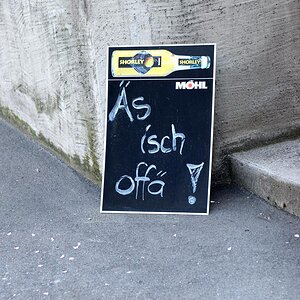 Äs isch offä