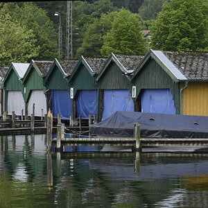 Bootshäuser am Starnberger See