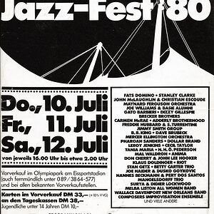 Jazzfest Muenchen 1979 Programheft 1