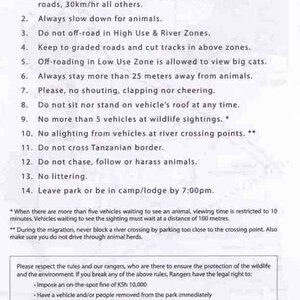 Park Rules
