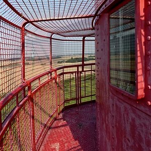 auf der Aufsichtsplattform nach 294 Stufen Aufstieg