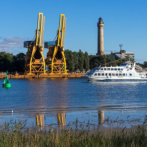 Ausfahrt aus dem Hafen von Swinemünde