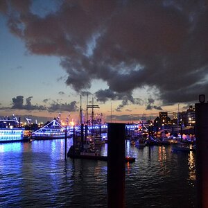 Blaue Nacht in Hamburg