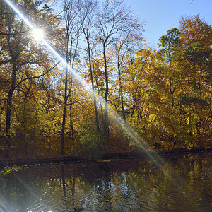 Sonniger Herbsttag an der Pengertz