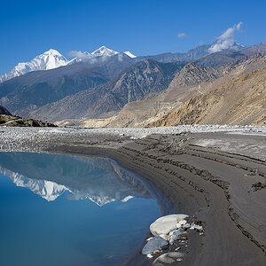Dhaulagiri von nahe Jomsom klein
