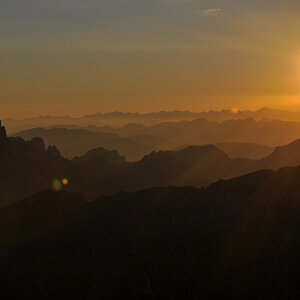Sonnenuntergang am Dürrenstein