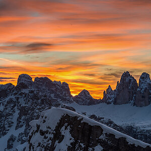 Sonnenaufgang am Gipfel der Helltaler Schlechten
