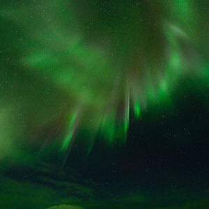 Hekla Polarlicht Aurora Borealis  Island 2015
