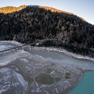 Abgelassener Sylvenstein Stausee
