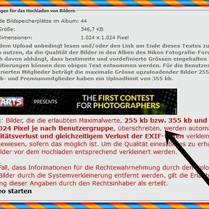 upload alben warnung