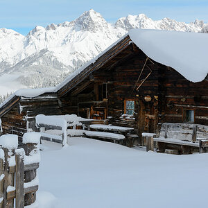 Alm im Winter