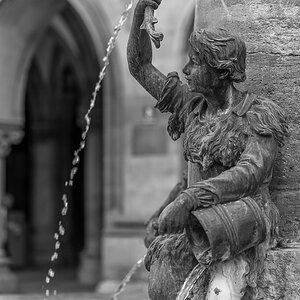 Fischbrunnen am Münchner Rathaus