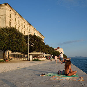 Zadar, Strandpromenade Sunset