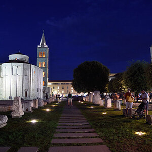 Zadar, Kirche blaue Stunde