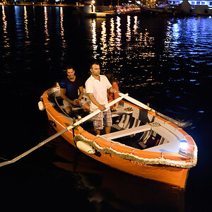 Zadar, Fährboot Nacht
