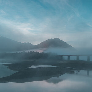 Morgennebel an der Fallerklammbrücke