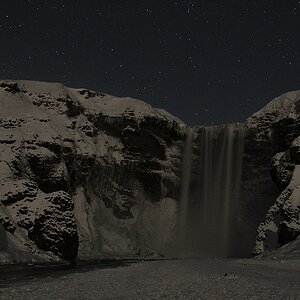 Nachts am Skógafoss 6462  1